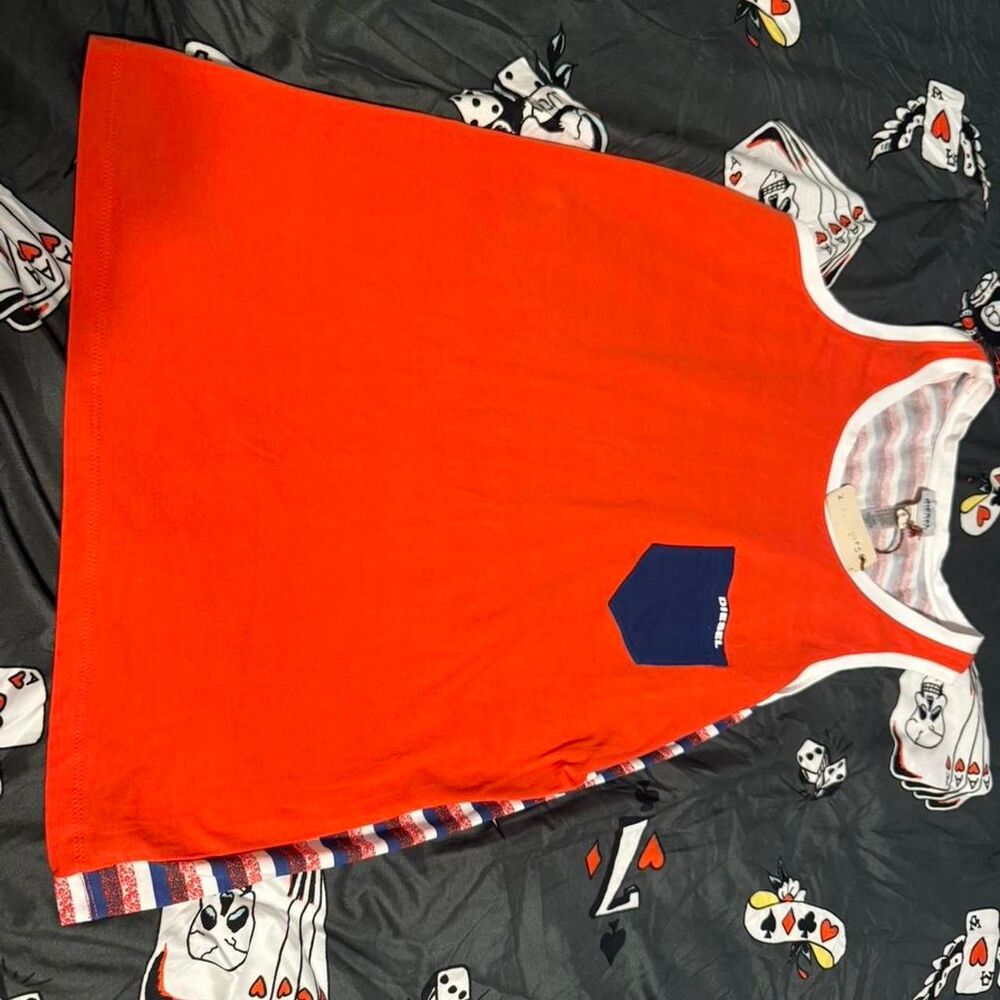 Diesel Women's Red and Orange Vest